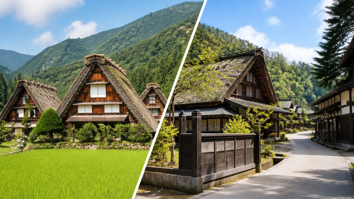 飛騨の里と白川郷の違いは？｜博物館vs世界遺産を7つの視点で徹底比較のアイキャッチ画像