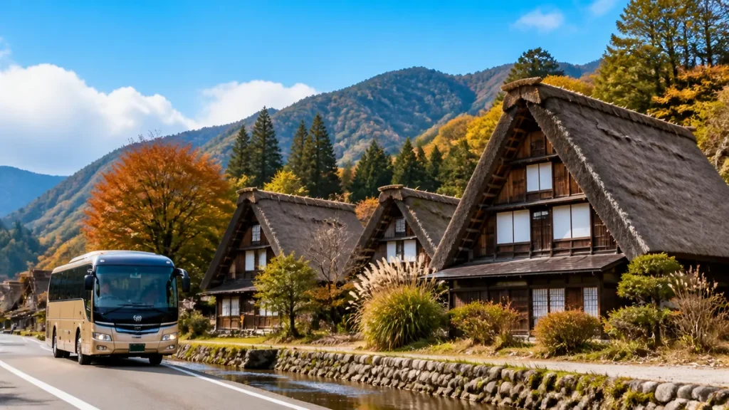 高山から白川郷への行き方｜バスvs車の料金・時間・渋滞回避を完全比較のアイキャッチ画像