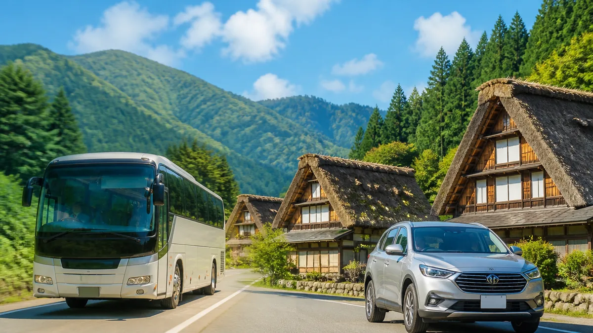 高山から白川郷へのアクセス手段は？｜バスと車の2ルートを整理の解説画像
