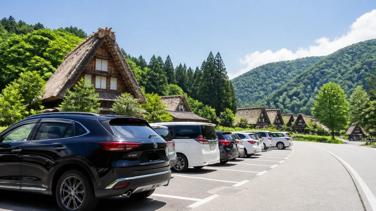 車で白川郷に行くなら知っておきたい駐車場事情の解説画像