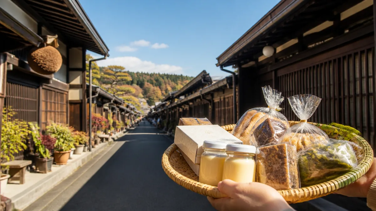 高山でしか買えないお土産を探すなら「さんまち通り」が起点になるの解説画像