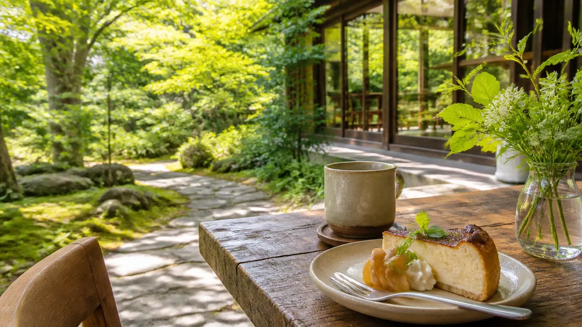 庭園と植物に癒される郊外の隠れ家カフェの解説画像