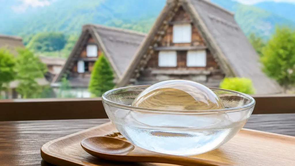 白川郷プリンの家は水ぷりん460円が名物｜世界遺産の合掌造りで味わう手作りプリン案内のアイキャッチ画像