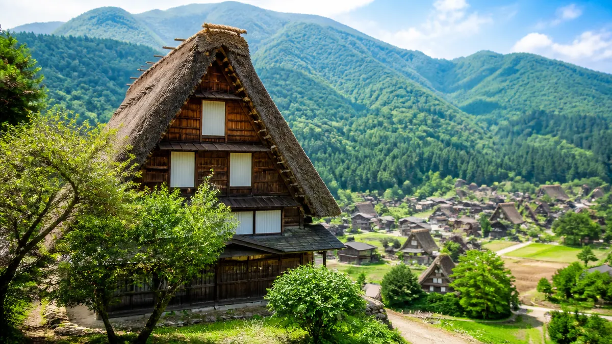 王道は荻町｜白川郷でまず歩きたいスポットと展望台の登り方の解説画像