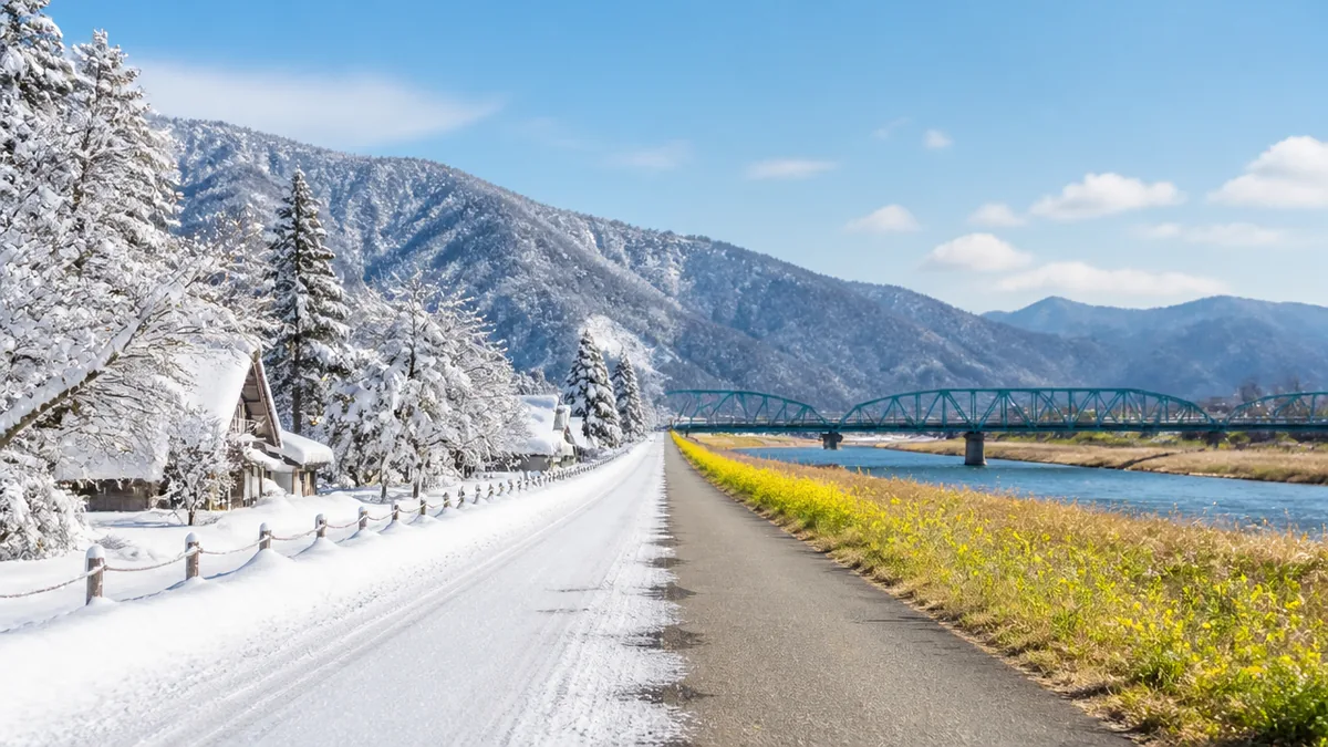 岐阜で雪降らない地域はどこ？｜年間降雪量9倍差の南北格差と冬の快適おでかけガイドのアイキャッチ画像