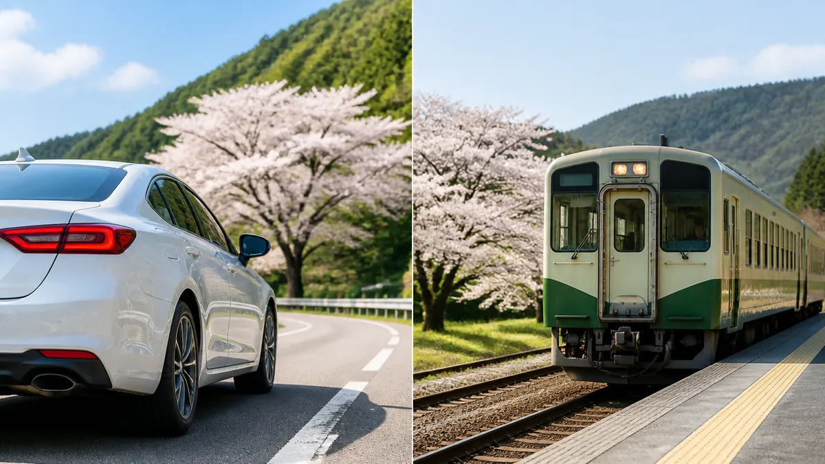 根尾谷淡墨桜へのアクセスは「車」と「樽見鉄道」の2択｜まず全体像を押さえるの解説画像
