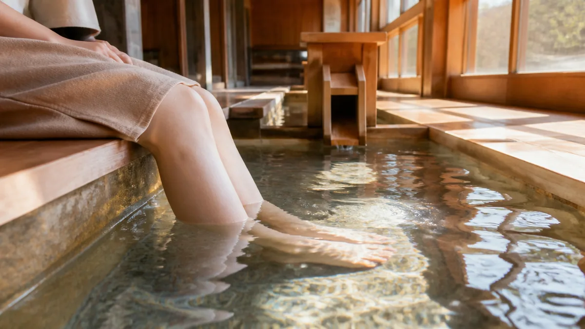 薬師の足湯とは?下呂発温泉博物館に隠れた歩行浴つきの一湯の解説画像