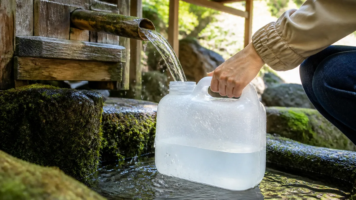 名水は自分で汲める?高賀神水庵は初穂料100円で40Lまでの解説画像