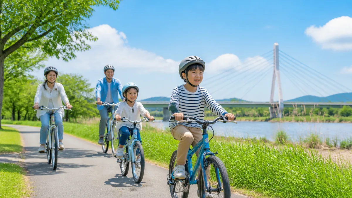 家族もカップルも楽しめる公園サイクリング｜木曽三川公園センターの解説画像