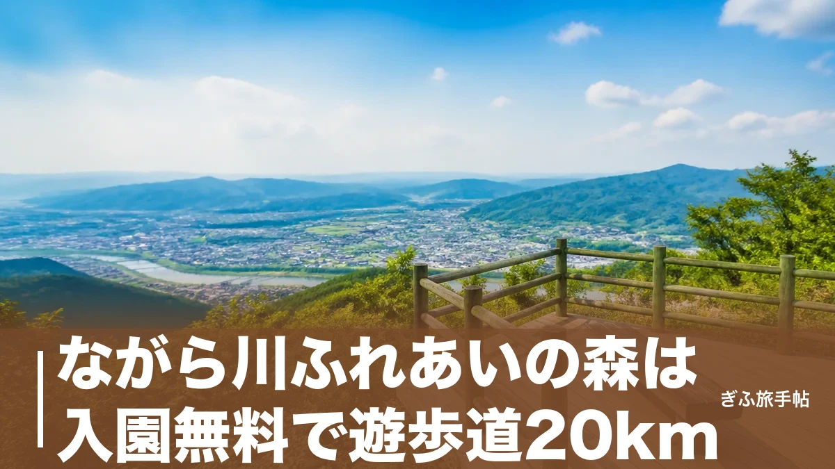 ながら川ふれあいの森は入園無料で遊歩道20km|百々ヶ峰の展望台と駐車場を完全ガイドのアイキャッチ画像