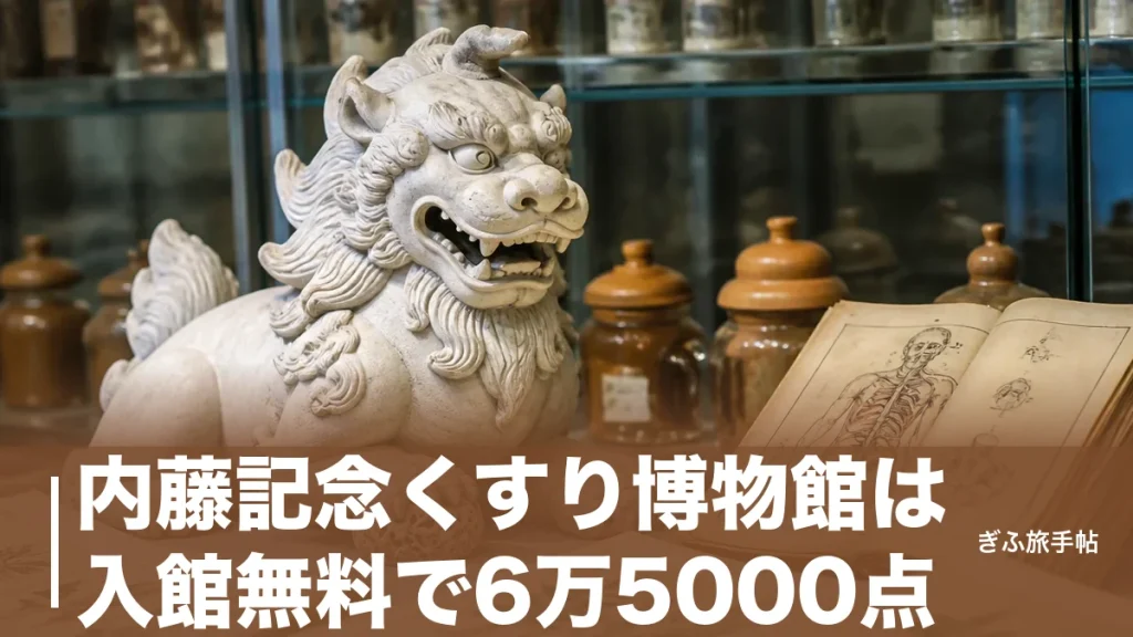 内藤記念くすり博物館は入館無料で6万5000点｜白沢と解体新書に会える岐阜の穴場のアイキャッチ画像