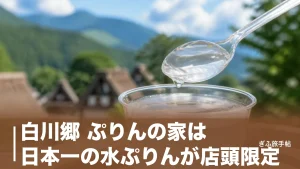 白川郷 ぷりんの家は日本一の水ぷりんが店頭限定｜460円の一杯と混雑を外す時間帯のアイキャッチ画像