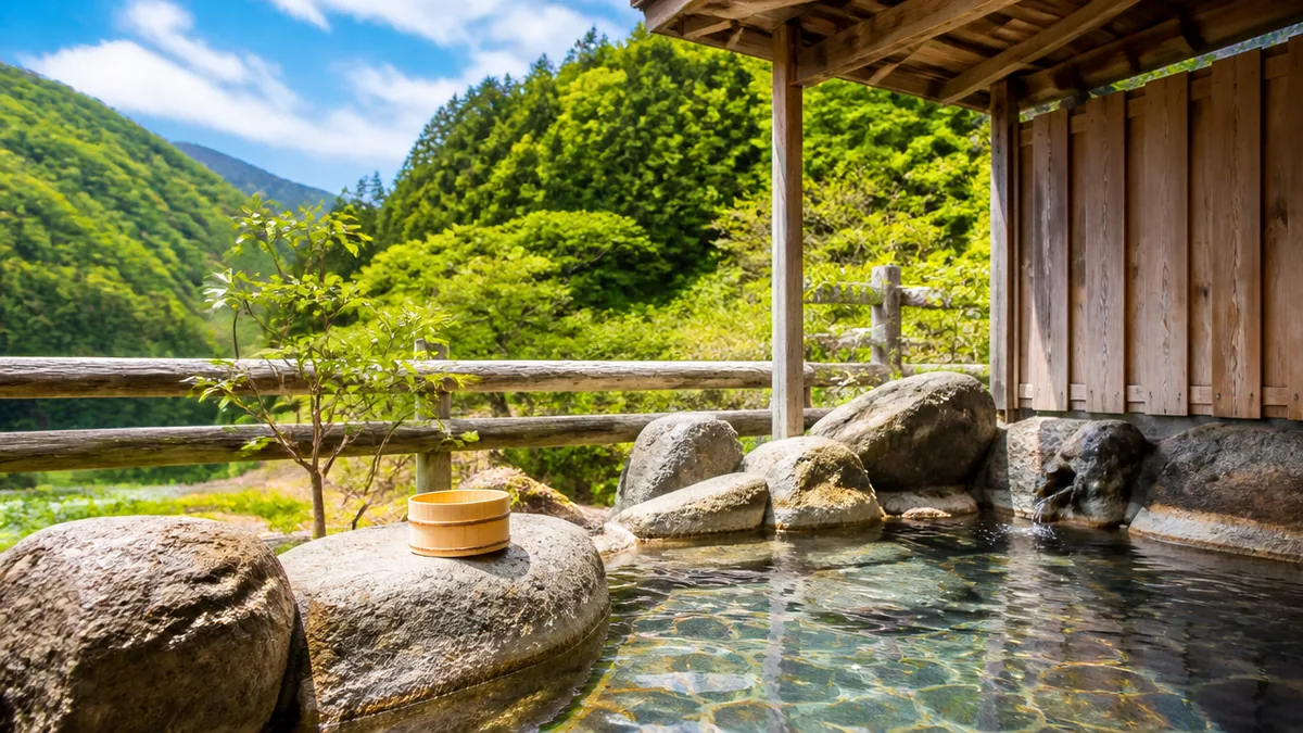 志300円で入れる荒神の湯は栃尾温泉の象徴の解説画像