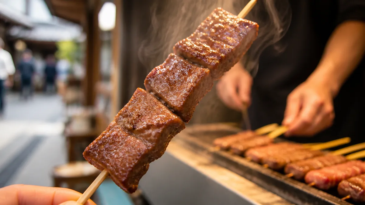 買い物ついでに飛騨牛串400円|店頭のテイクアウトが侮れないの解説画像