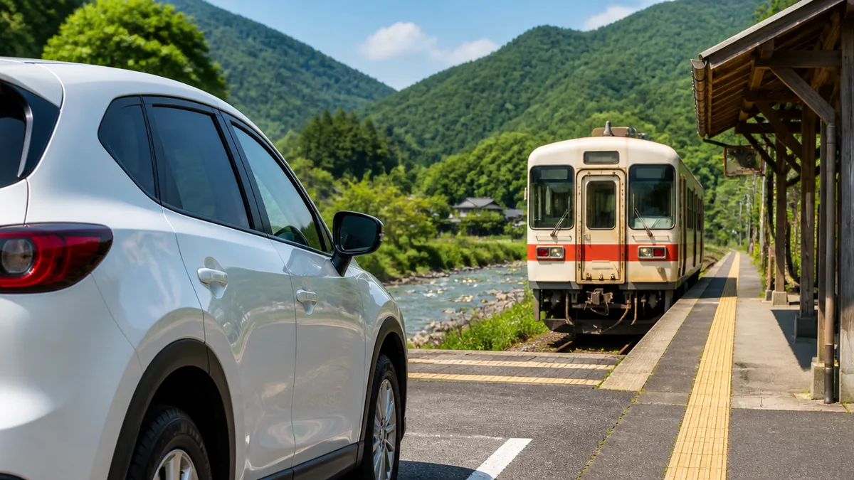 車と樽見鉄道、どちらで行くのが正解？の解説画像