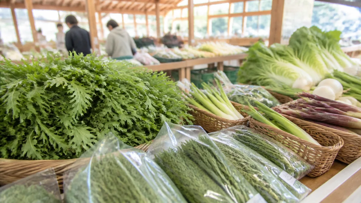 直売所「楽市広場」は朝がすべて｜季節の野菜とよもぎ土産の狙いどころの解説画像