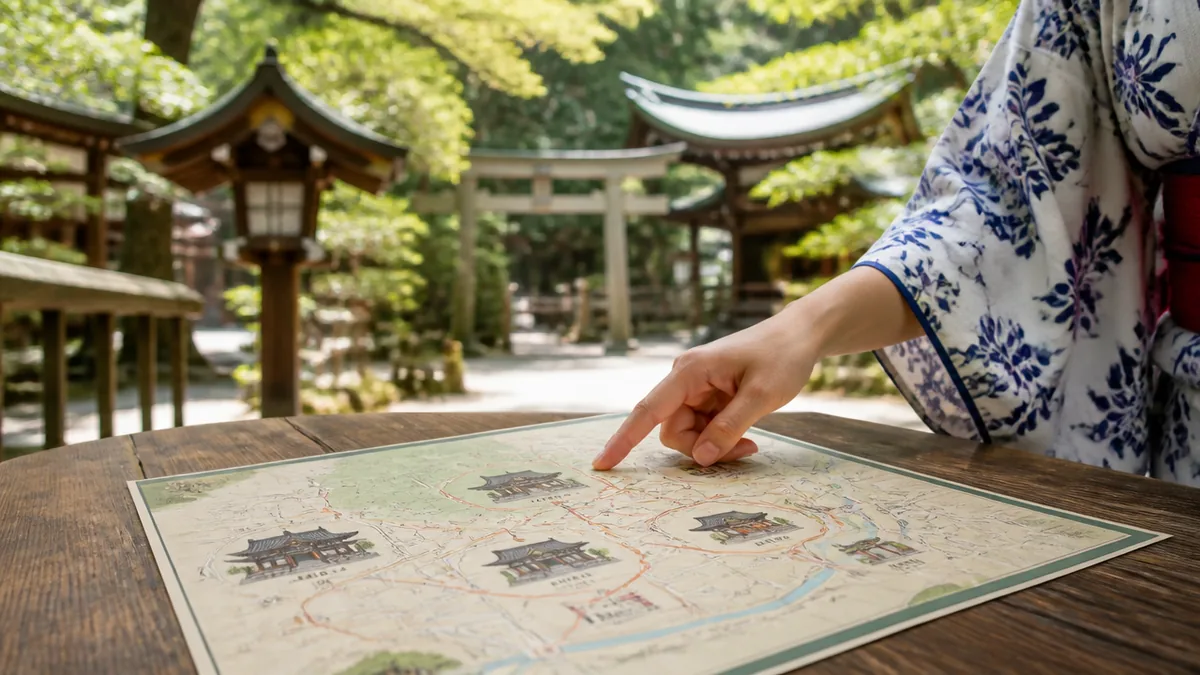 下呂温泉の神社めぐりは、まず7つを地図に置くところから始まるの解説画像