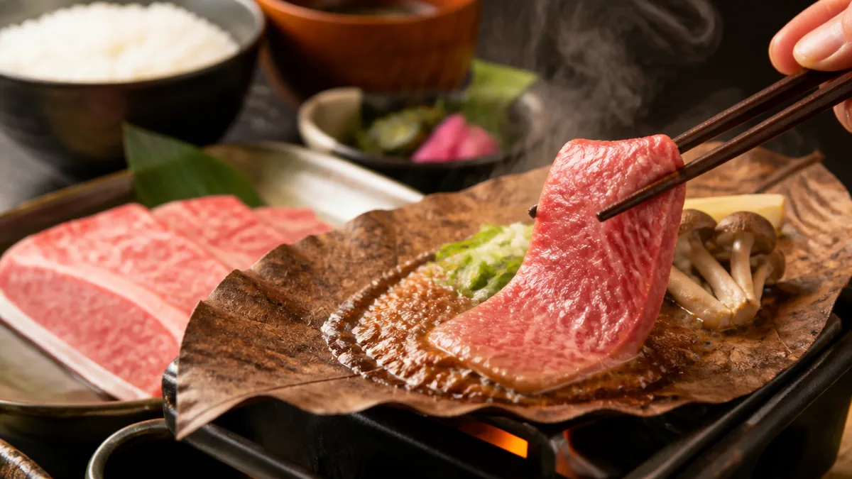 飛騨牛と朴葉味噌|下呂の食事は昼と夜で予算が倍変わるの解説画像