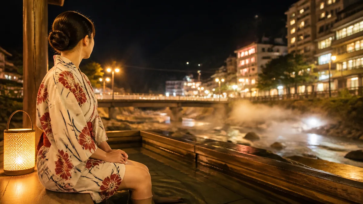 下呂温泉 夜の楽しみ方の全体像|夕食後の時間はどう使う?の解説画像