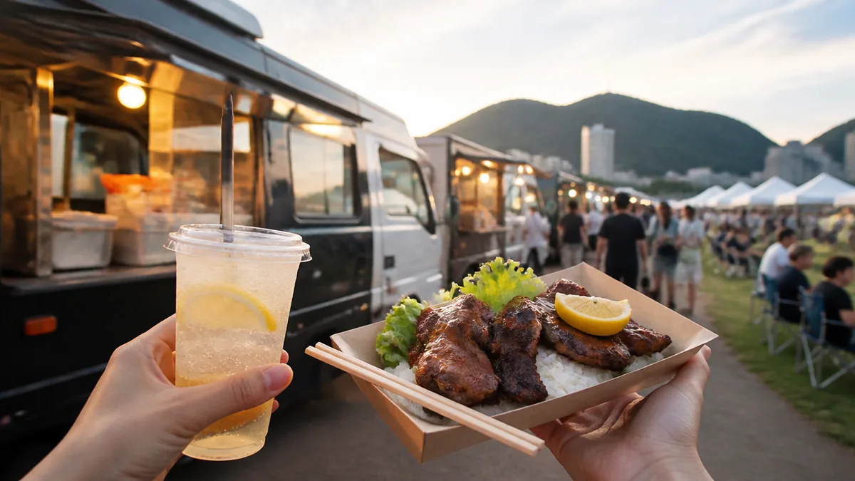 長良川花火大会の屋台はキッチンカーが主役｜売り切れ回避と4,000円席の食事術のアイキャッチ画像